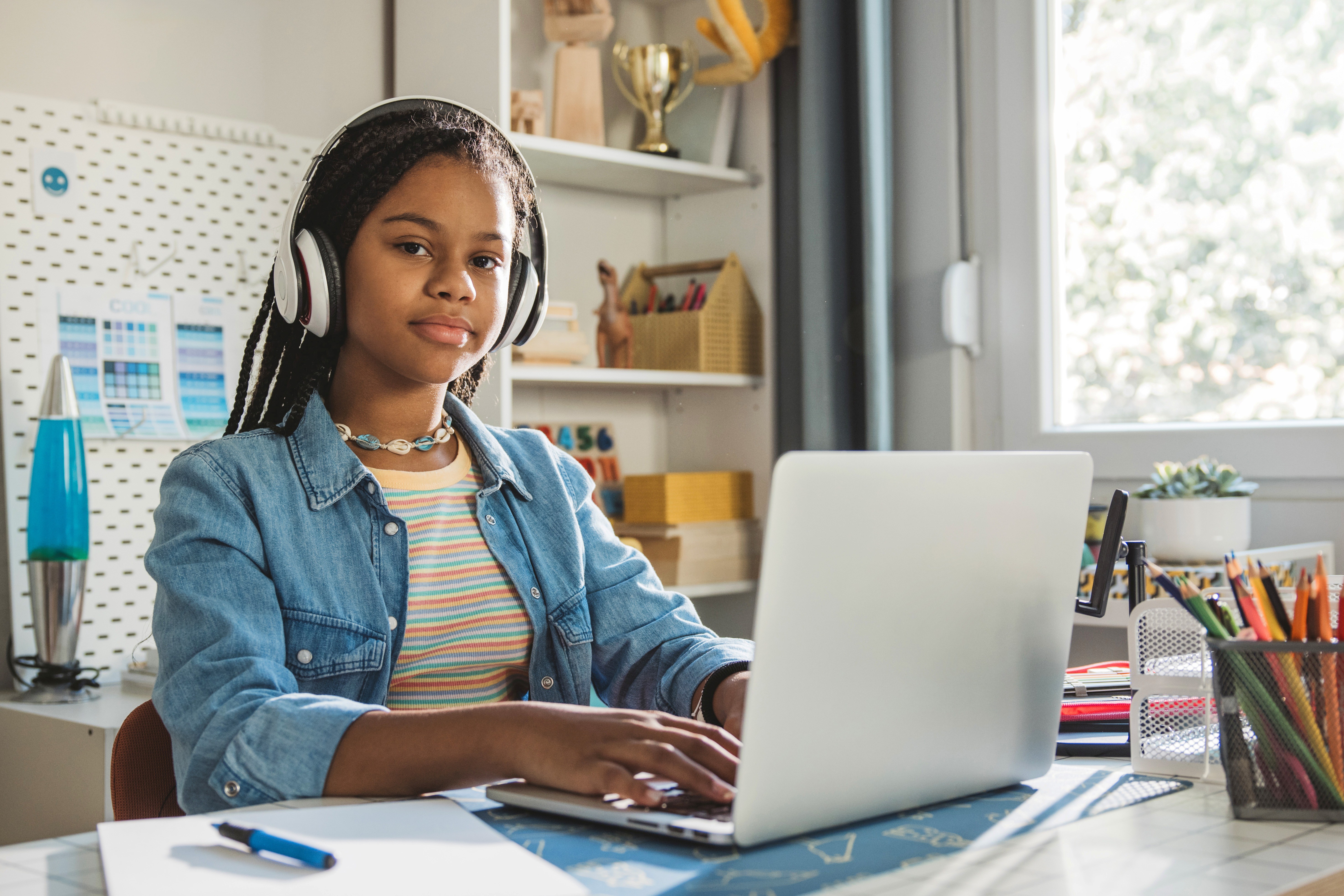 Candidate completing an official online practice exam that mirrors the live testing experience